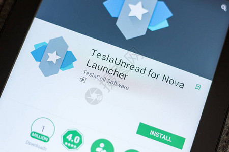 移动应用程序列表中的TeslaUnread新星背景图片