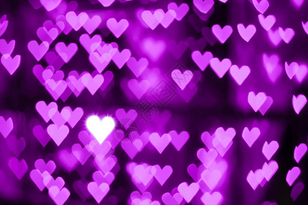 粉色紫红心脏布背景图片