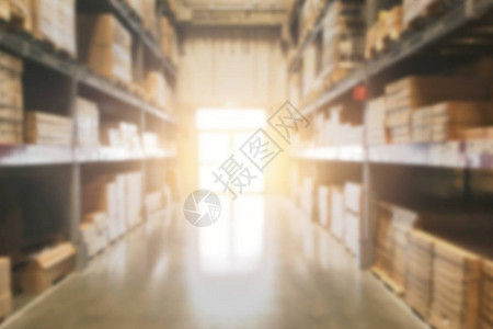 BlurWarehouseStock库存一排货架图片