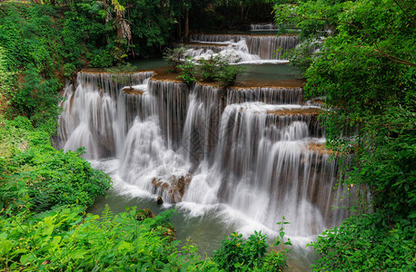 甘烹碧府泰国热带雨林Kanchanabur背景