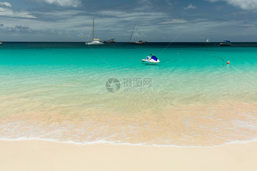 加勒比巴多斯热带海滩图片