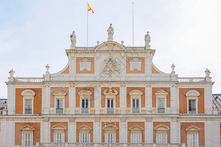 西班牙马德里亚兰朱兹王宫前台位于图片