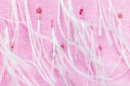紧贴的柔软针织粉色羊绒围巾图片