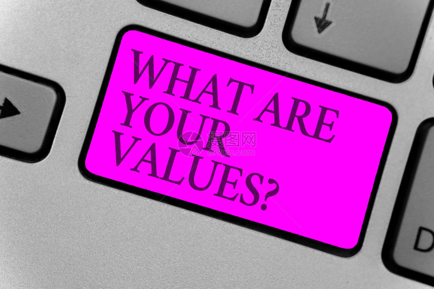手写文字书写你的价值观是什么问题概念意义询问某人他的优良品质计算机程序输入软件键盘符号按钮打图片
