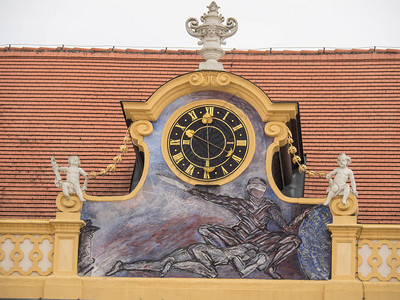 奥地利的梅尔克修道院背景图片