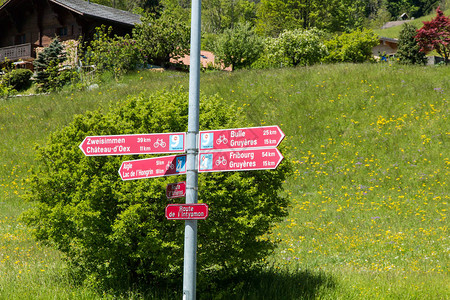 前往瑞士自行车路线的图片