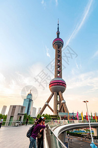 上海东方明珠塔景观它位于上海的CBD陆家嘴图片