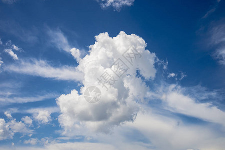 白天蓝的白云自然景观蓝色图片