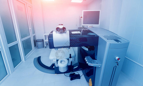 眼科外诊所的眼部外科激光器系统用于近视图片