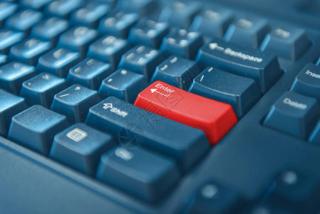 用红色按钮关闭计算机键盘选中的焦点放在图片
