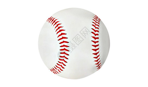 孤立在白色背景上的棒球背景图片