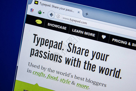 TypePad网站主页图片