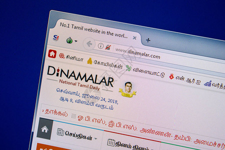 DinaMalar网站主页图片