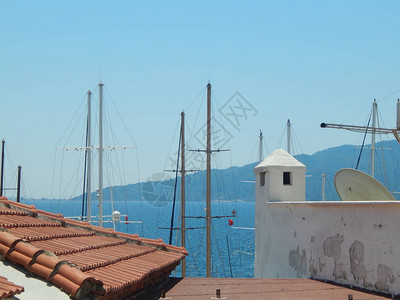 土耳其爱琴海的地中海建筑图片