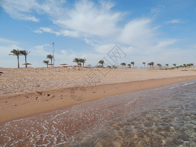 埃及沙姆伊赫度假胜地自然海滩图片