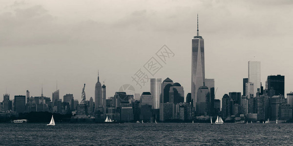 曼哈顿市中心天线城市摩图片