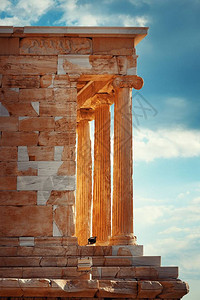 希腊雅典Acroopolis的ErethheionEreshh图片