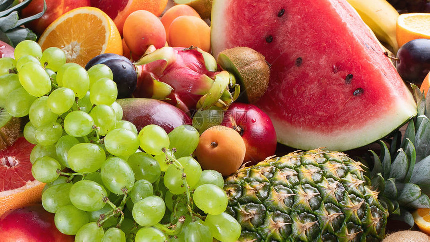 健康有机水果背景图片