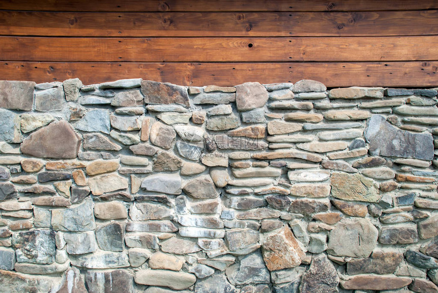 花岗岩石砖墙背景图片