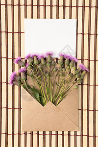 带空白信条和美丽的花朵的Kr图片