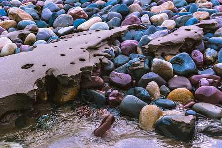 用sabnd给海边的石头上色图片