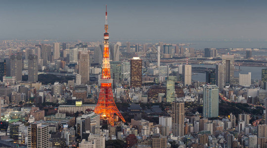 日本东京城市天际线景观图片