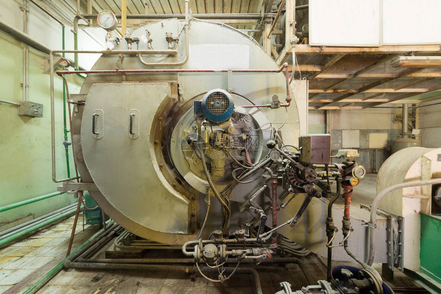 工业制造的工厂蒸汽生产室煤气锅炉房图片