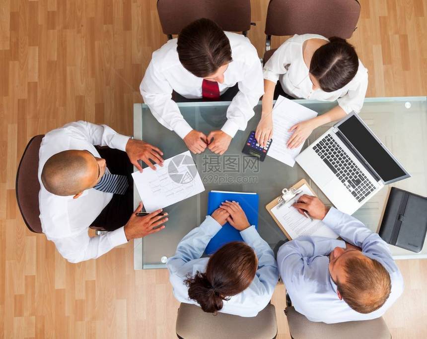 商务会议办公室文件团队合作规划商务人士图片