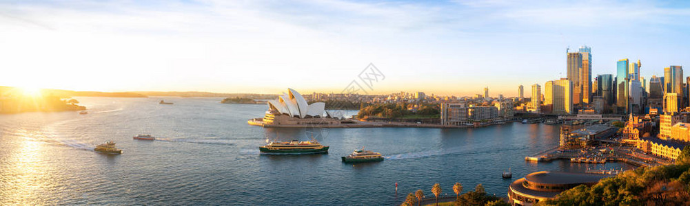 澳大利亚新南威尔士州Sysney港的城市景观图片