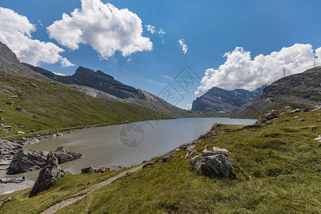 欧洲瑞士Gemmi山口的Daubense图片