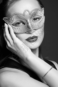 面具的美丽的少妇狂欢节面具的美丽女图片
