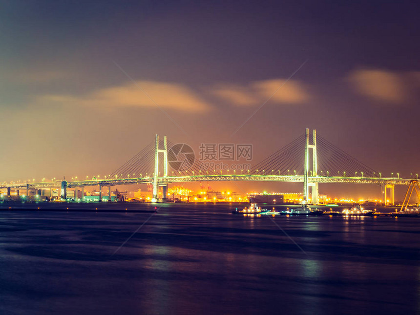 美丽的建筑Yokohama桥图片