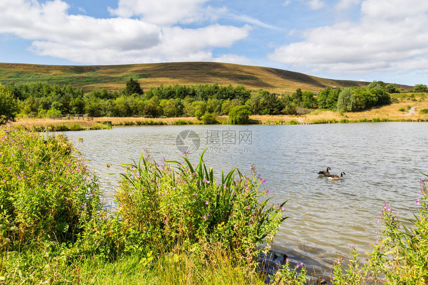 联合王国威尔士BlaenavonGarn湖地方自图片