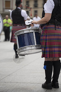 苏格兰传统管乐队高清图片