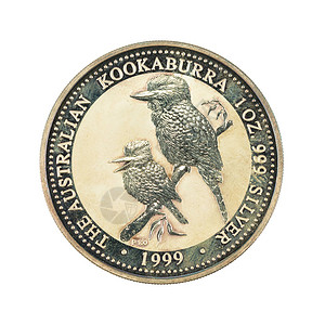 1个澳洲银元硬币1999年白背图片