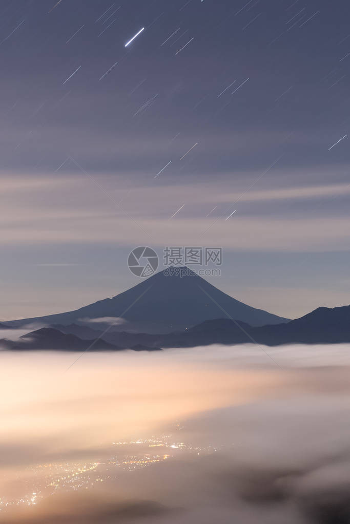 夏季从Kushigata山观测到的图片