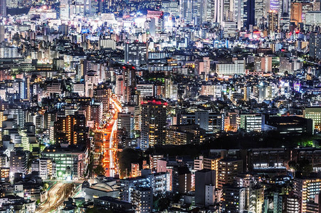 日本城市夜景图片