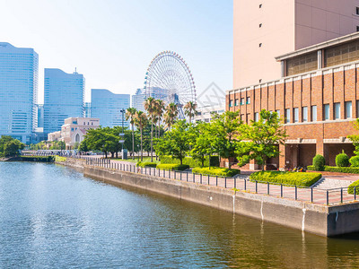 在日本横滨的横滨天线城市美图片