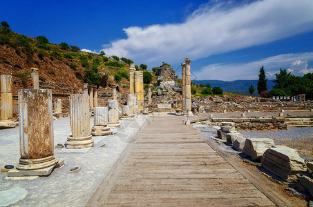 土耳其埃菲苏古代城市塞高清图片