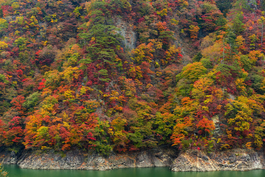 秋天的美丽湖泊图片