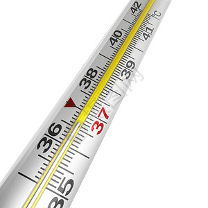 汞温度计3d使白色图片