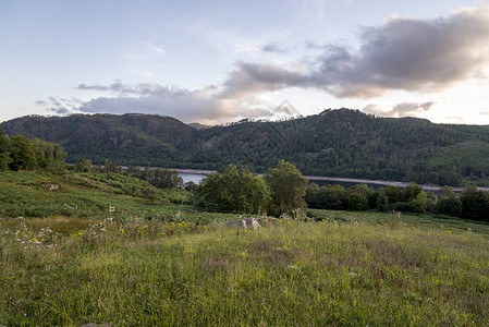 联合王国坎布里亚英国湖区山丘景高清图片