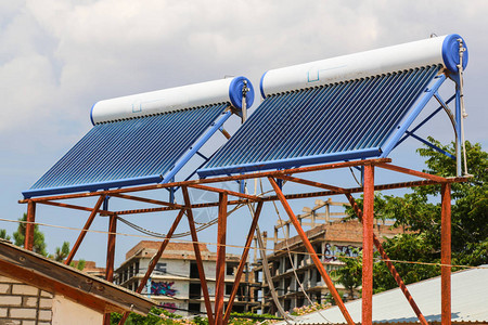 室内屋顶供热系统用真空太阳能电池单图片