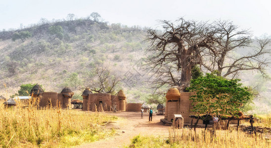 非洲诺瑟尔贝宁和多哥TataSomba部落的传统高清图片
