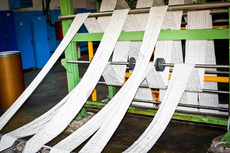 生产人造织物的工厂合成多色丙烯酸纤图片