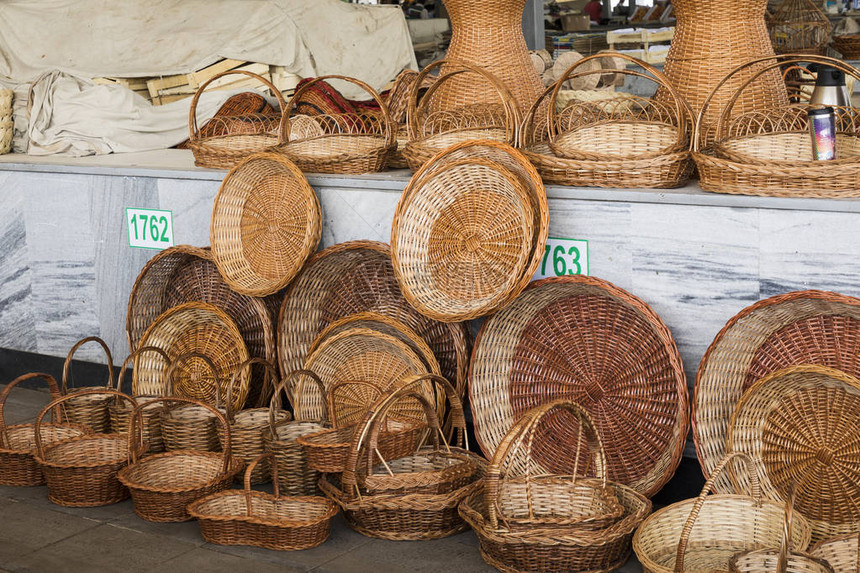 乌兹别克斯坦传统地方集市手工制图片