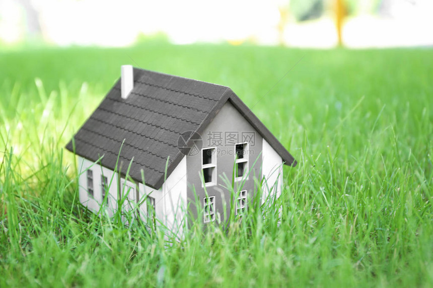 房屋绿色草原模式图片