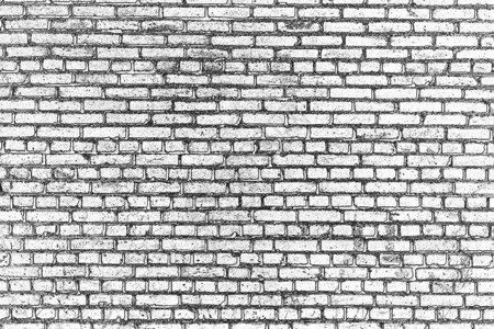 黑色和白色黑白灰色的旧板砖墙表面设计建筑背景和纹理摘要单图片