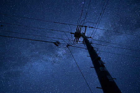 夜晚的银河系图片