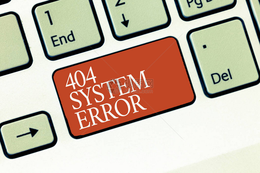 显示404系统错误的文本符号当网站下降且无法到达时图片